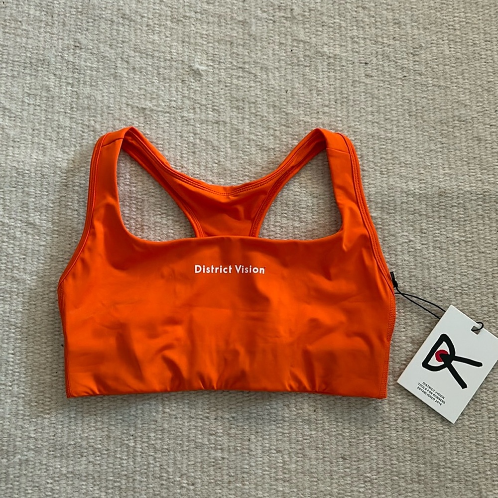 NWT District Vision Sports Bra - Infrared